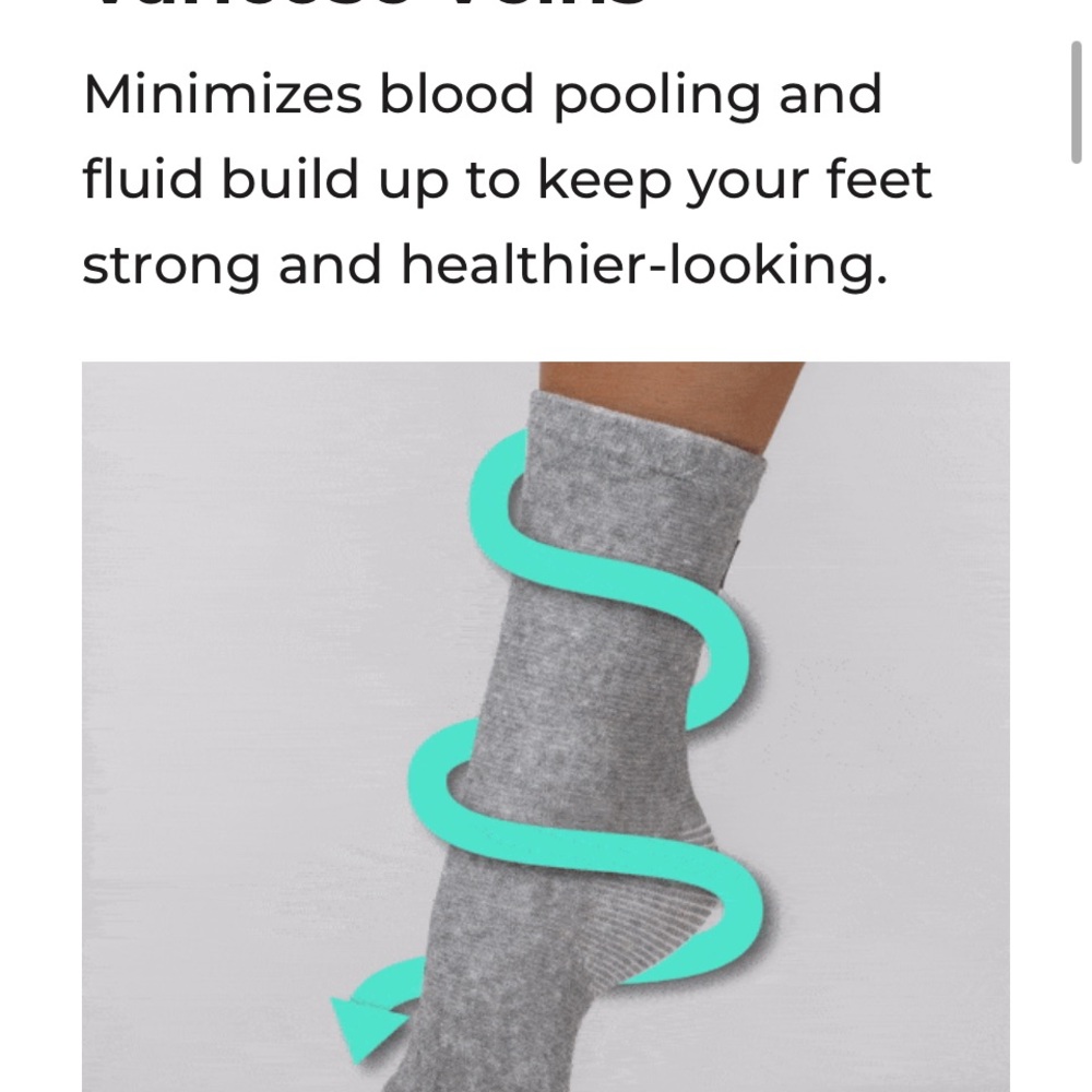 Bamboo Gray Compression Foot sleeves - Picture 10 of 10